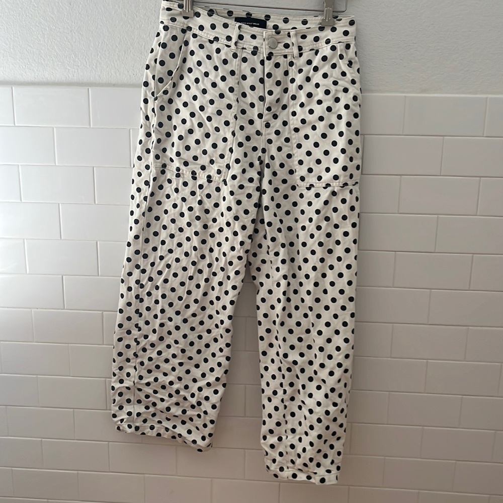 Polka dot highwaisted pants